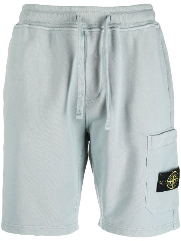 Stone island fleece hot sale bermuda shorts