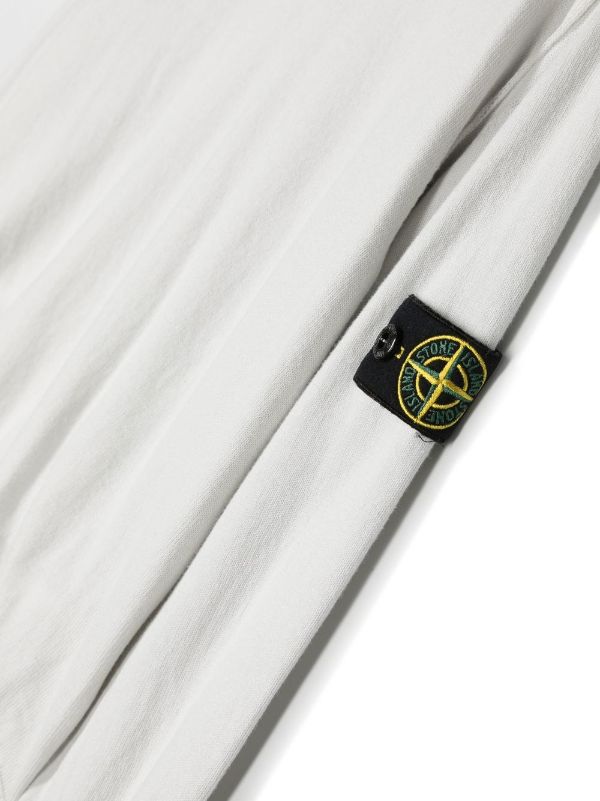 Stone Island Junior logo-patch Cotton Sweatshirt - Farfetch