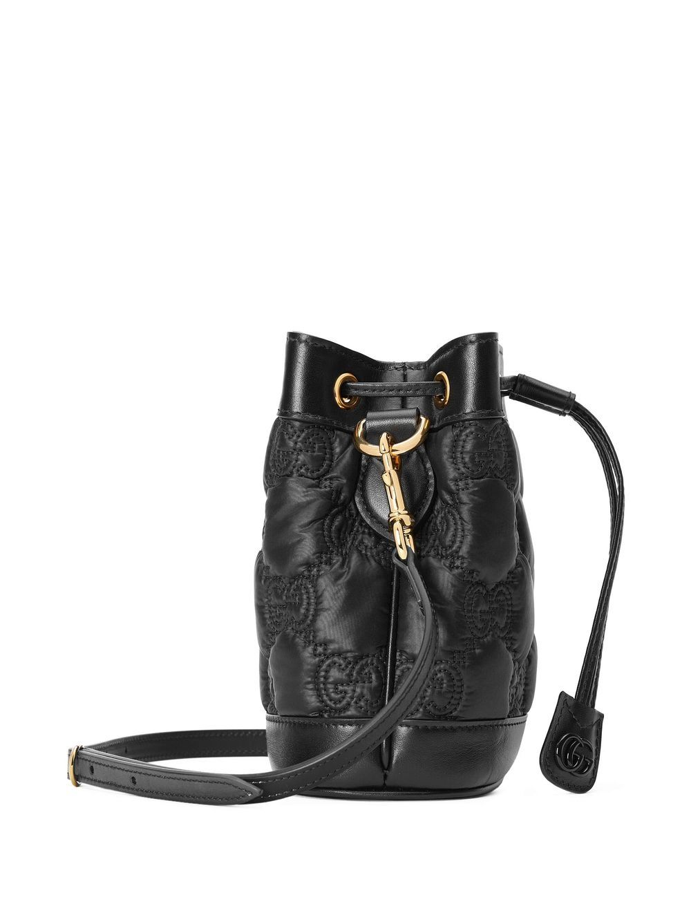 Shop Gucci Gg Supreme Matelassé Bucket Bag In Schwarz