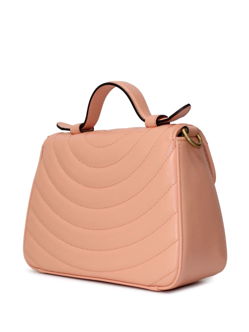 Shop Gucci Mini Gg Marmont Top-handle Bag In Pink