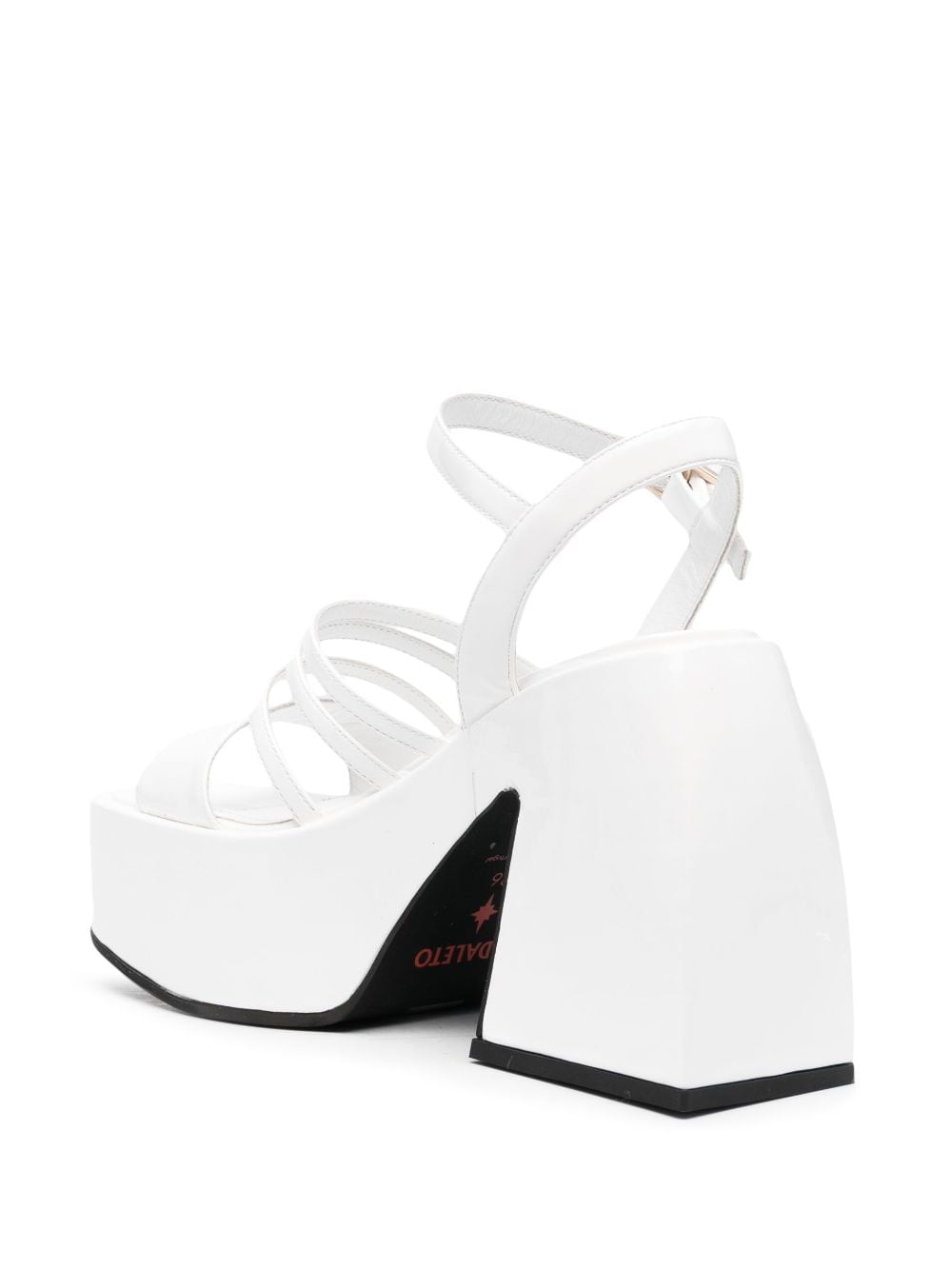 Shop Nodaleto Bulla Chibi 110mm Platform Sandals In Weiss