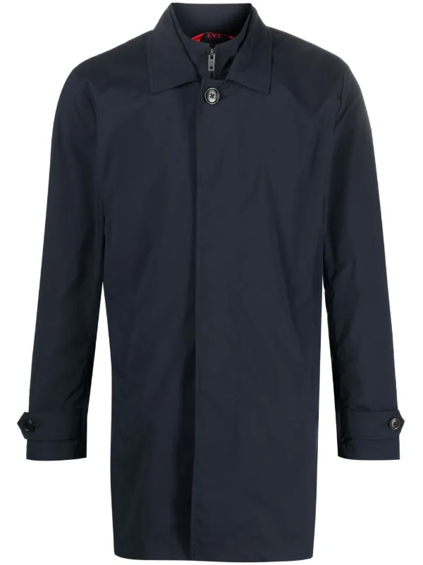 【関税&送料込】Fay Coats Blue Morning Coat in Stretch Nylon BLUE Man NAM6150064SVUWXZU807
