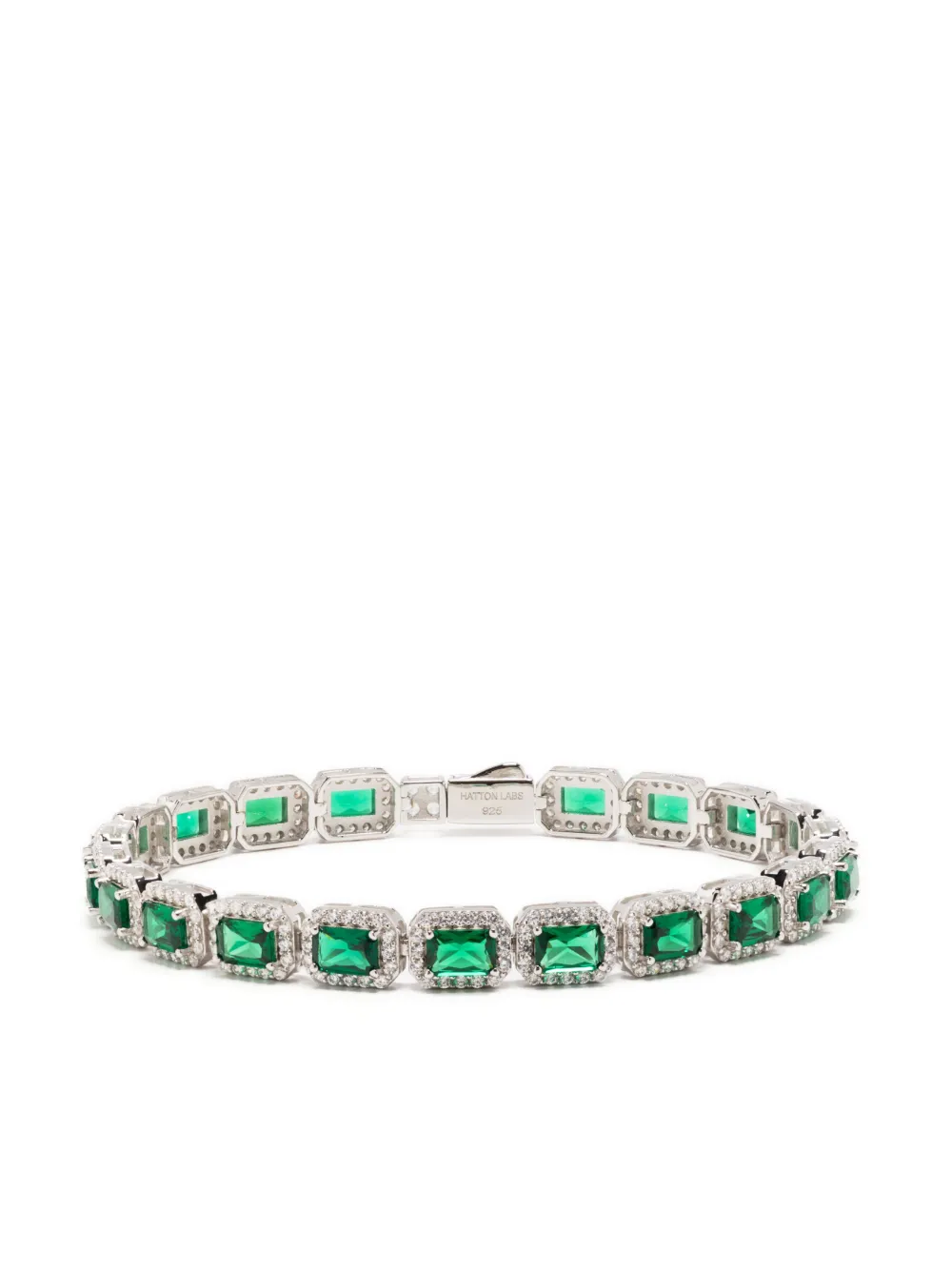 Hatton Labs crystal-embellished tennis bracelet - Green