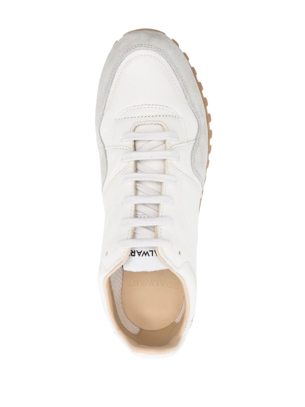 Shop Spalwart Panelled Low-top Sneakers In 白色