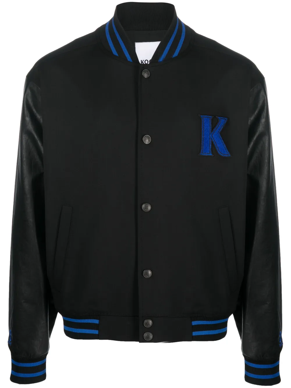Koché logo-patch bomber jacket