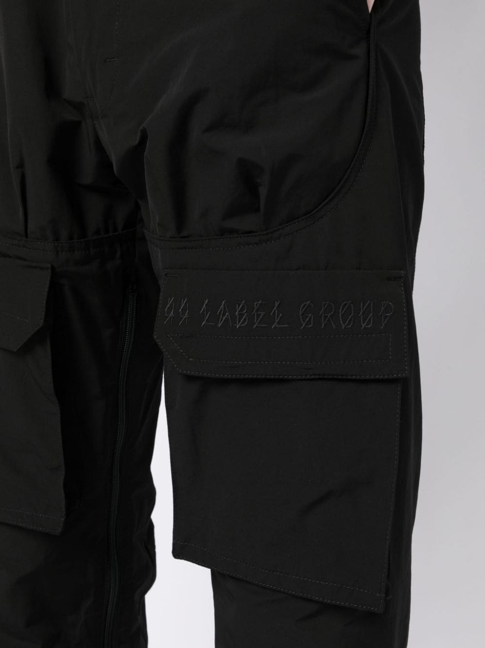 Shop 44 Label Group Multi-pocket Parachute Trousers In Schwarz