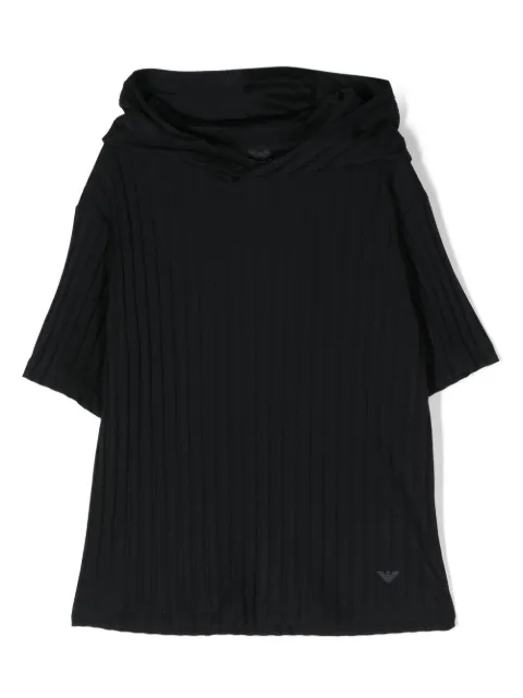 Emporio Armani Kids striped Iconic Eaglet cotton T-shirt 