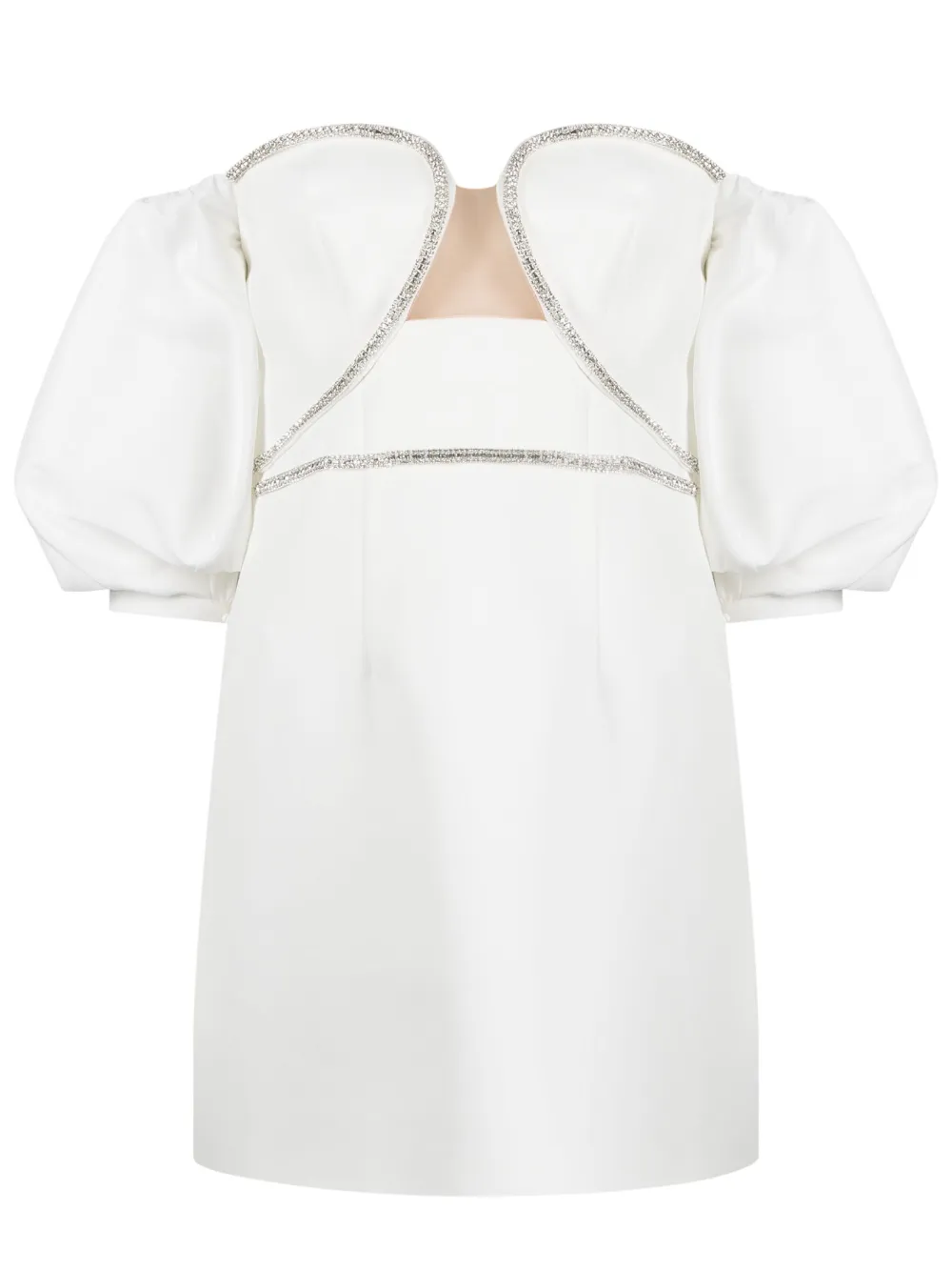 Self Portrait off shoulder crystal embellished Dress Farfetch