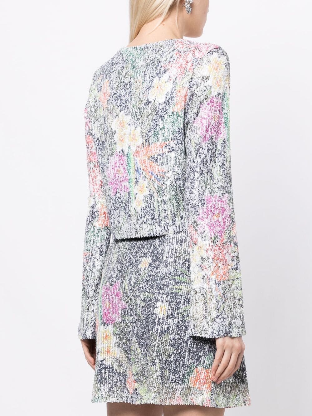 Shop In The Mood For Love Ruddy Floral Sequin Top In Multicolour