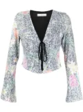 In The Mood For Love Ruddy floral sequin top - Multicolour