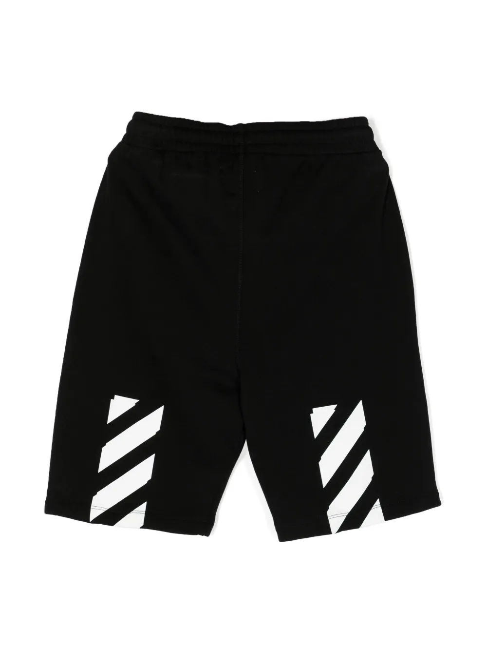 Off-White Kids Shorts met pijlprint - Zwart