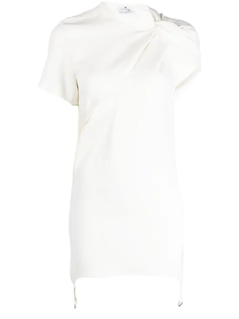 Courrèges vestido corto con aberturas