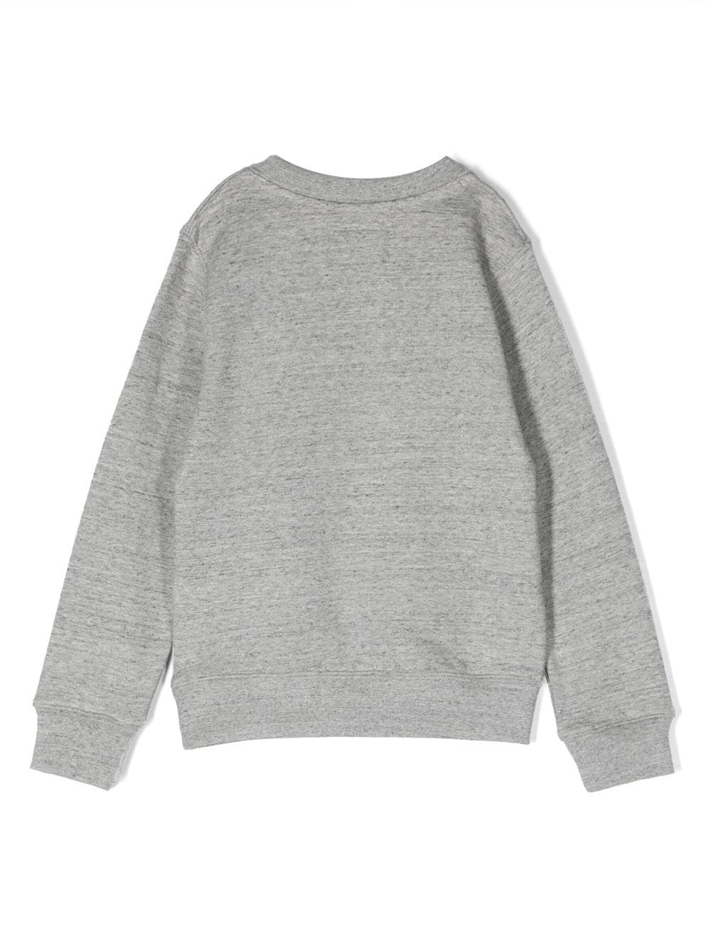 Zadig & Voltaire Kids Sweater met logopatch - Grijs