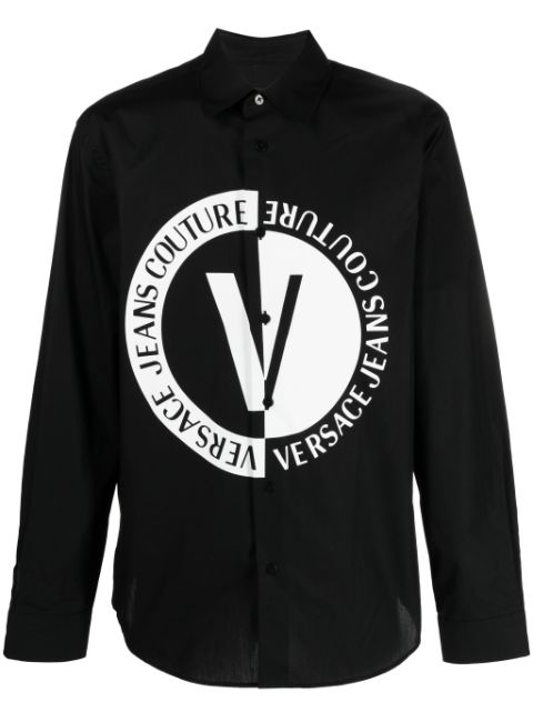 Versace Jeans Couture - V-Emblem logo-print shirt