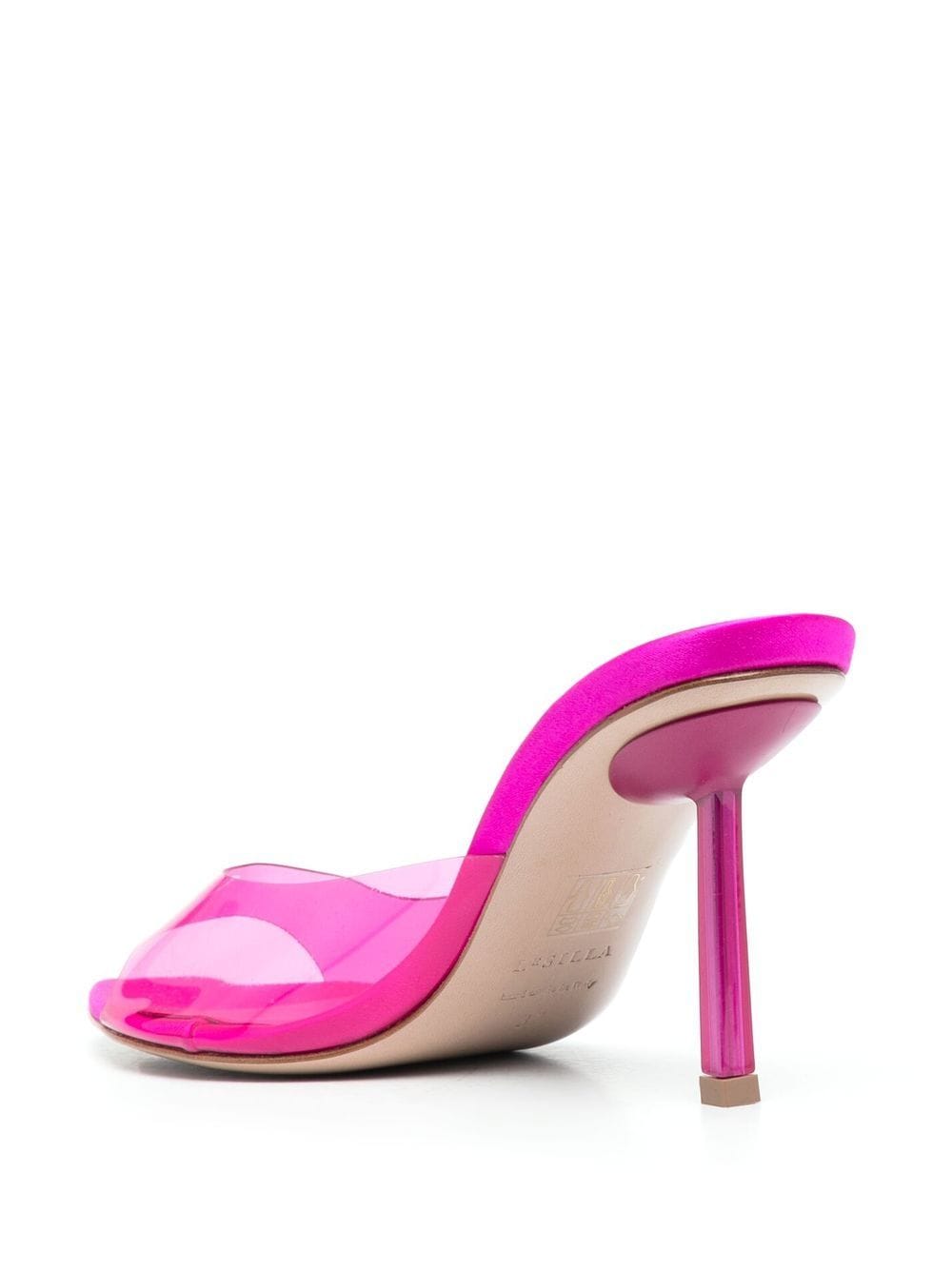 Shop Le Silla Afrodite 100mm Slip-on Sandals In Rosa