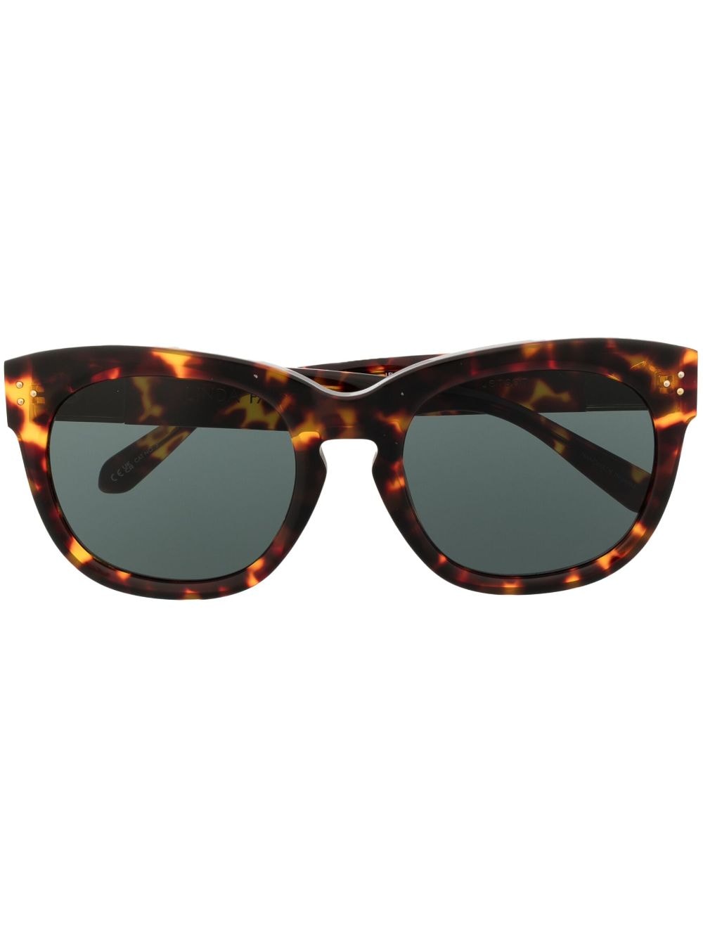 Linda Farrow Jenson Tortoiseshell-frame Sunglasses In Brown