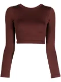 PRISM² Evoke cropped top - Brown