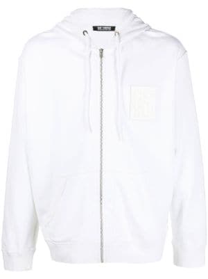 Raf Simons Embroidered R Monogram Oversized Hoodie in Blue for Men