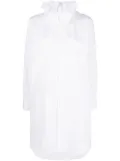 Comme Des Garçons Comme Des Garçons ruffled-collar poplin shirt - White