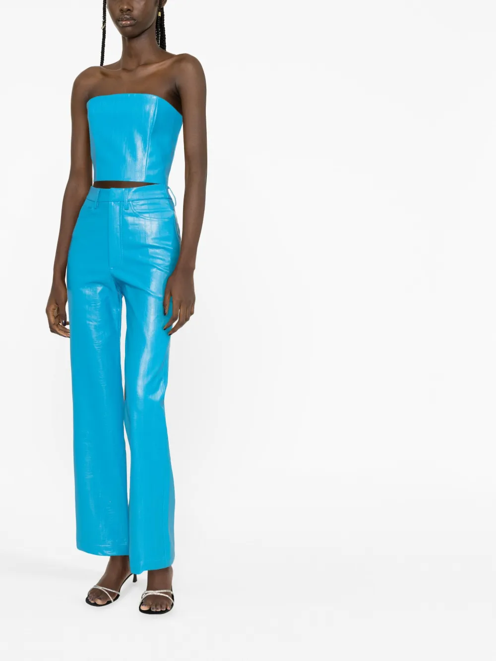ROTATE Strapless top - Blauw