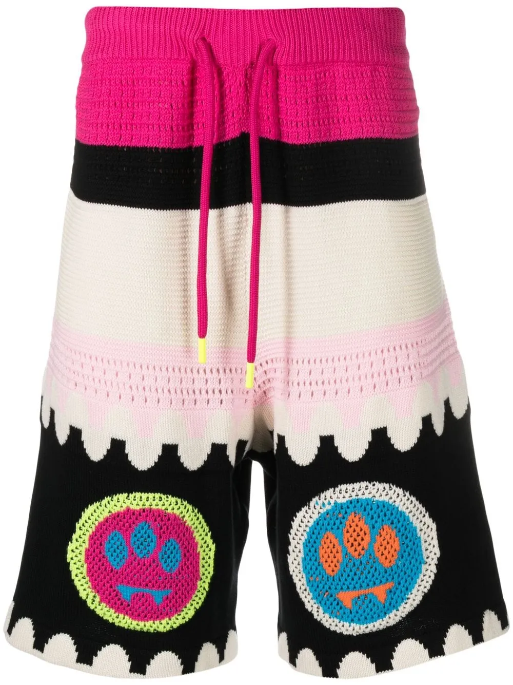 Barrow Knitted Cotton Shorts In Spotted