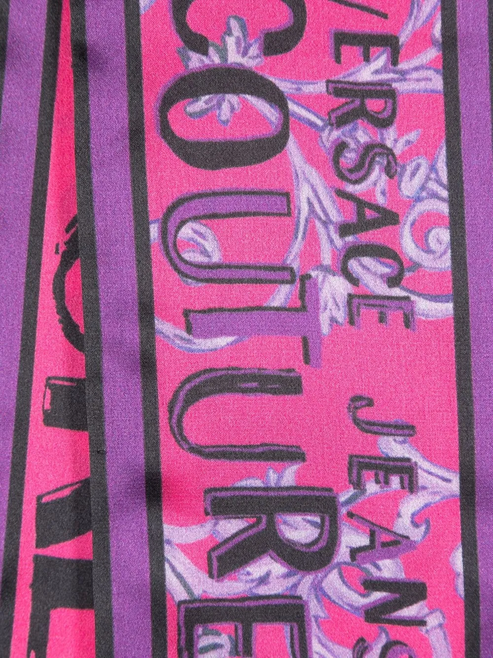 Versace Jeans Couture Logo Silk scarftie Farfetch