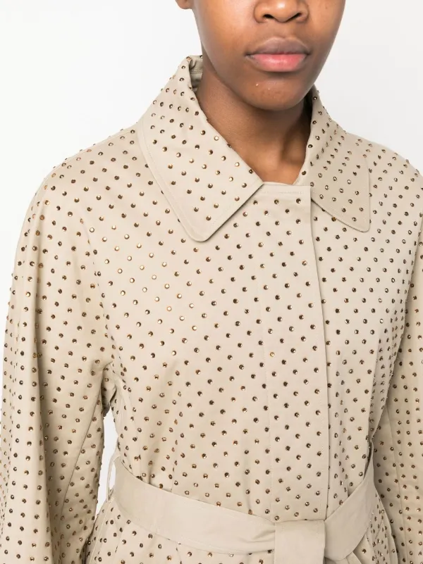 Polka dot coat women's 2025