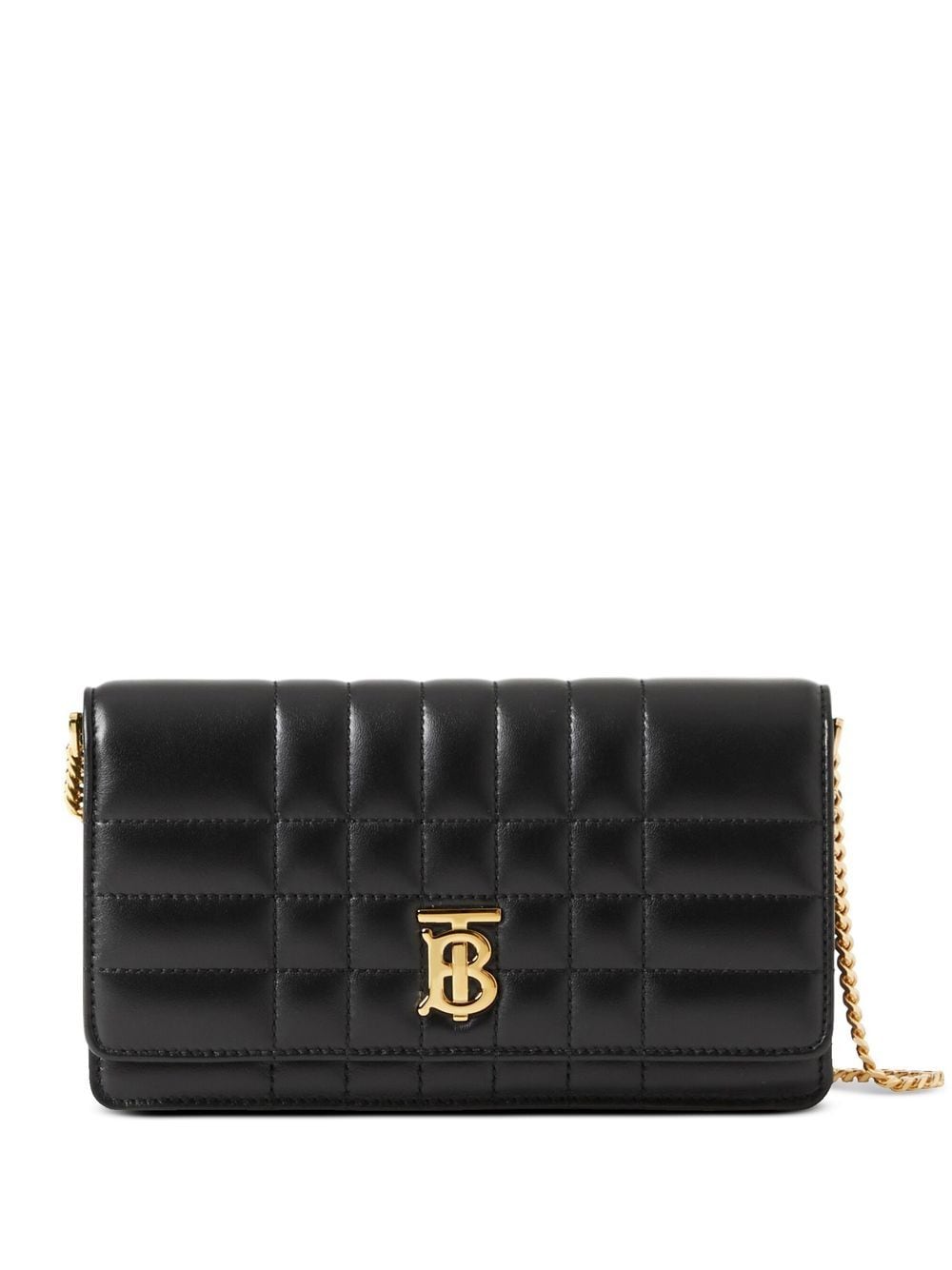 Shop Burberry Lola Quilted Mini Bag In Schwarz
