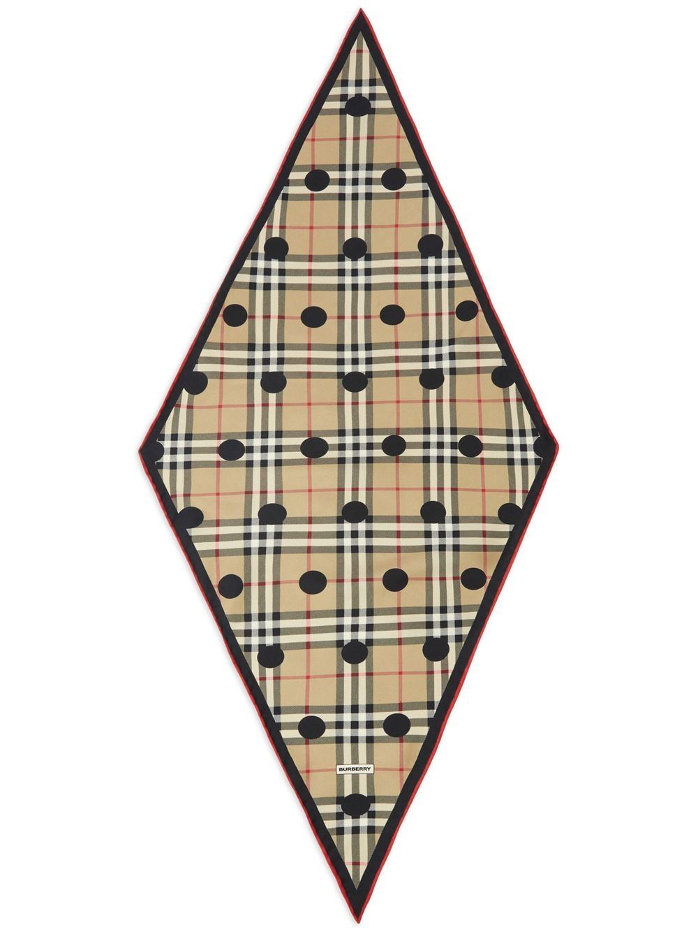 Burberry Vintage-check Silk Scarf In Neutrals