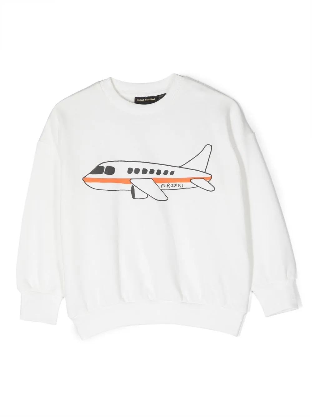 

Mini Rodini graphic-print cotton sweatshirt - White