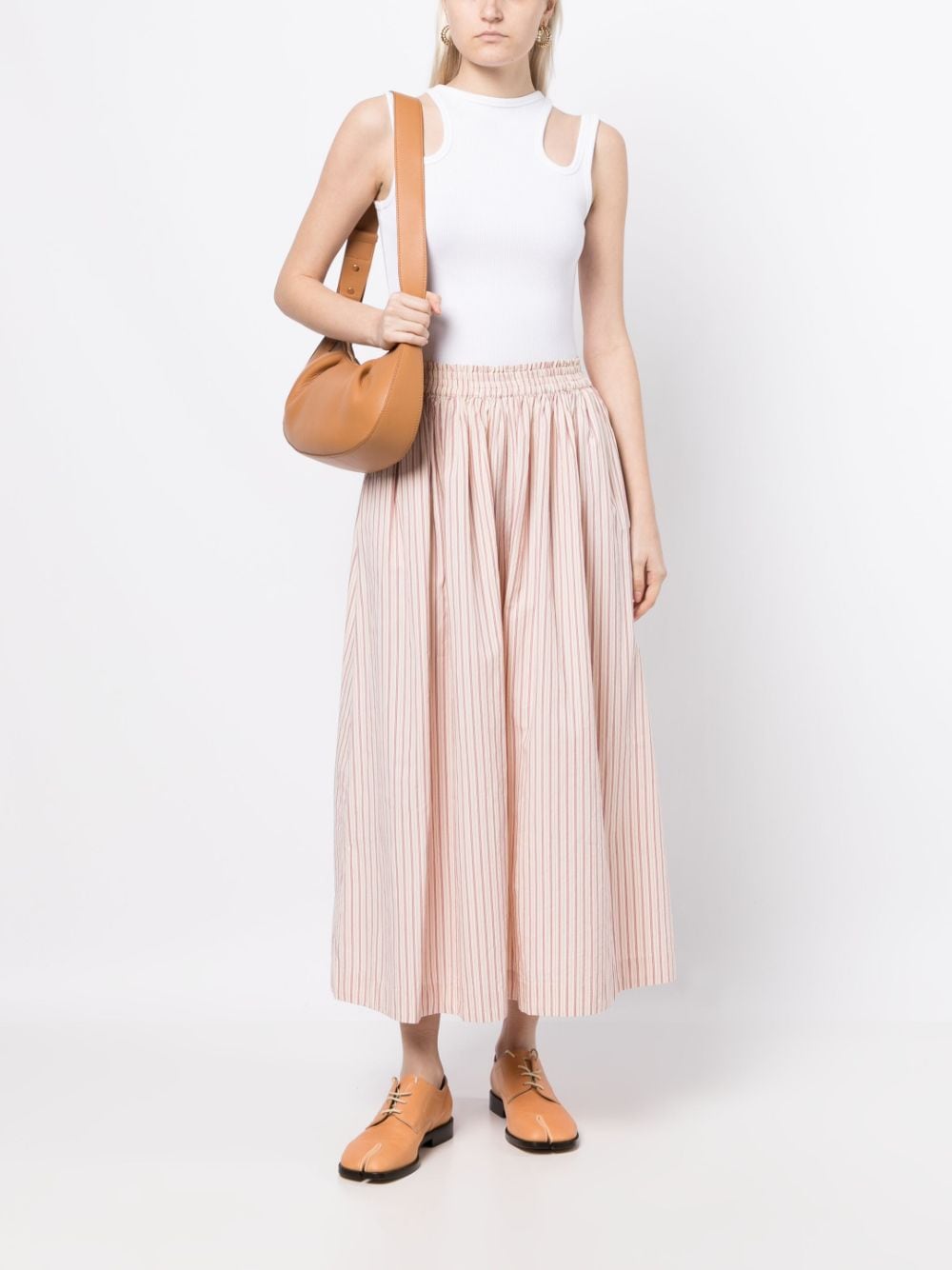 Skall Studio Gestreepte maxi-rok - Roze