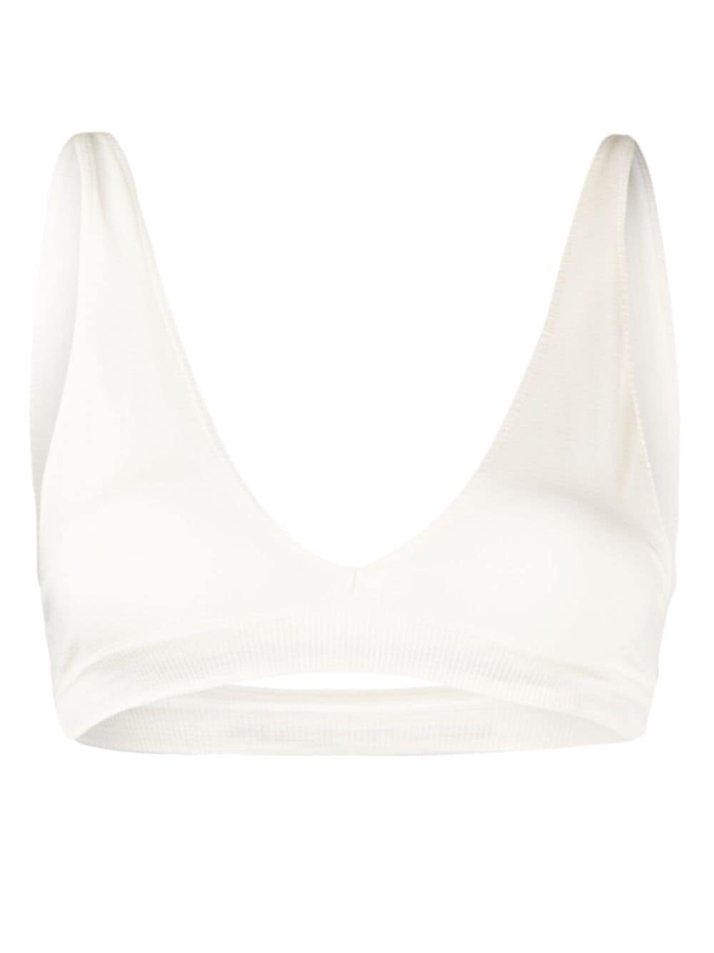 prism² soutien-gorge graceful à design nervuré - blanc