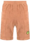 BARROW logo-patch terry shorts - Brown
