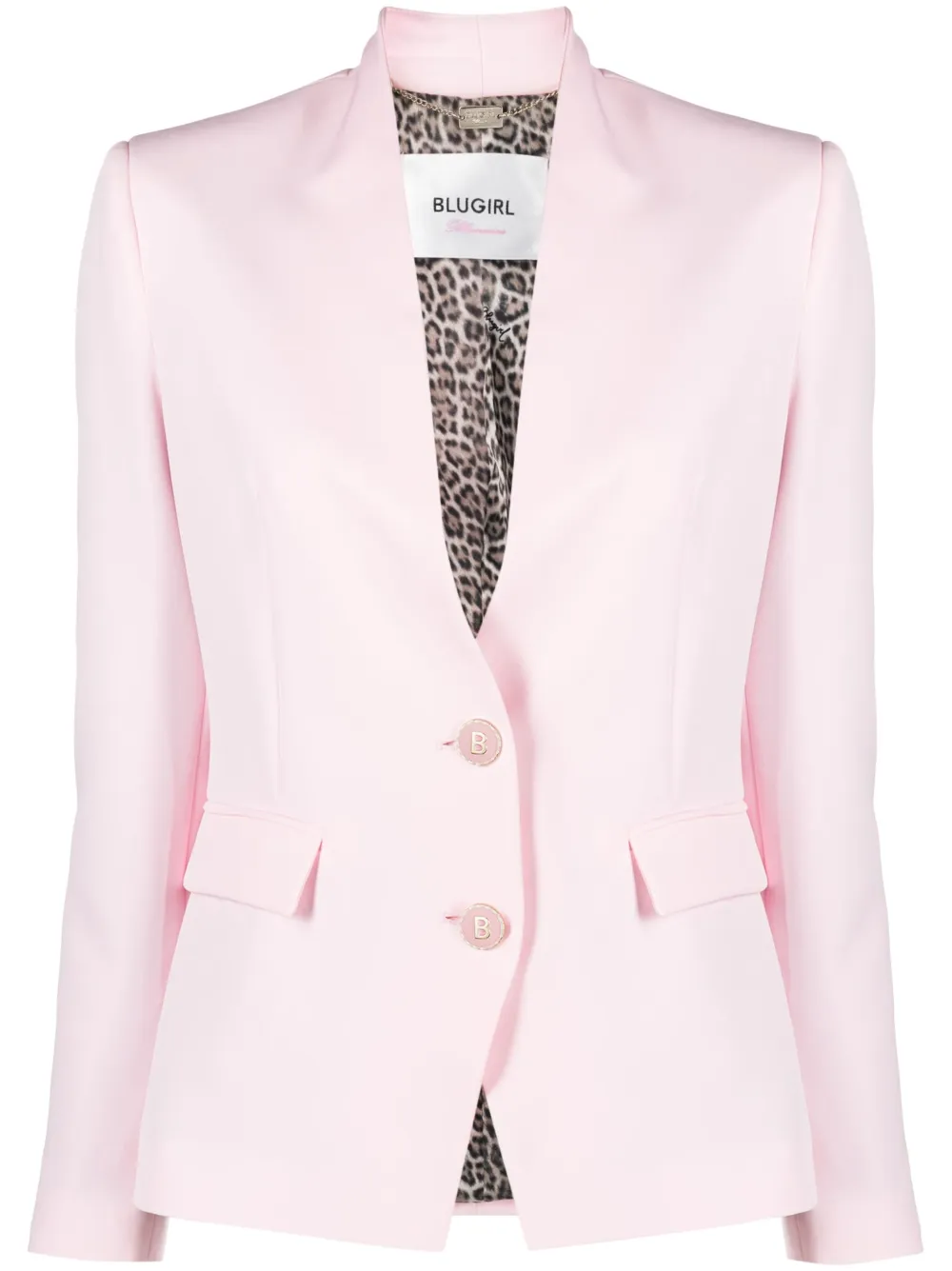 Blugirl Slim Fit Blazer In Pink