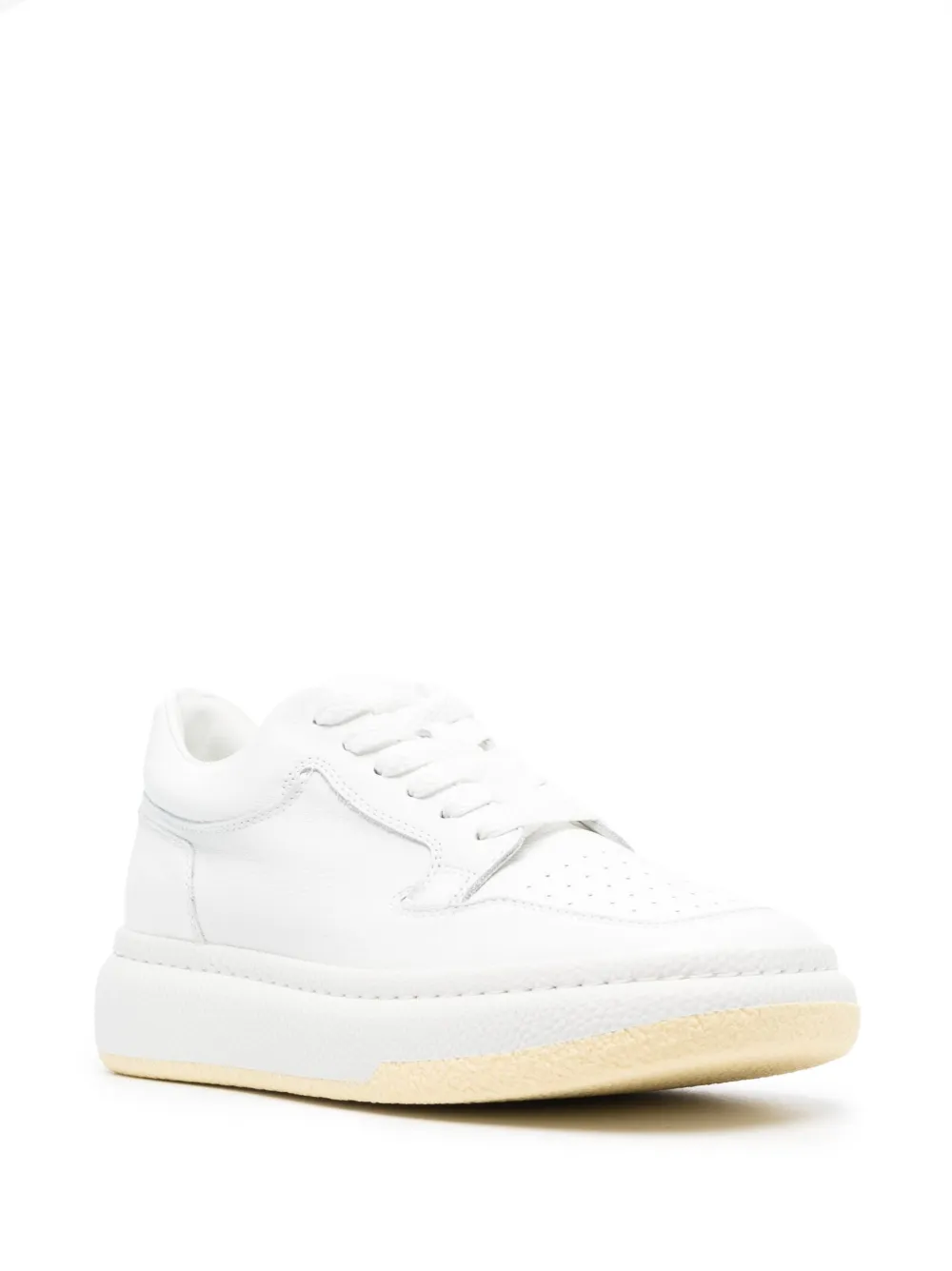 MM6 Maison Margiela square-toe platform sneakers - Wit