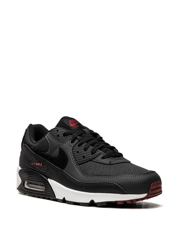 Nike Air Max 90 Anthracite Team Red Sneakers - Farfetch