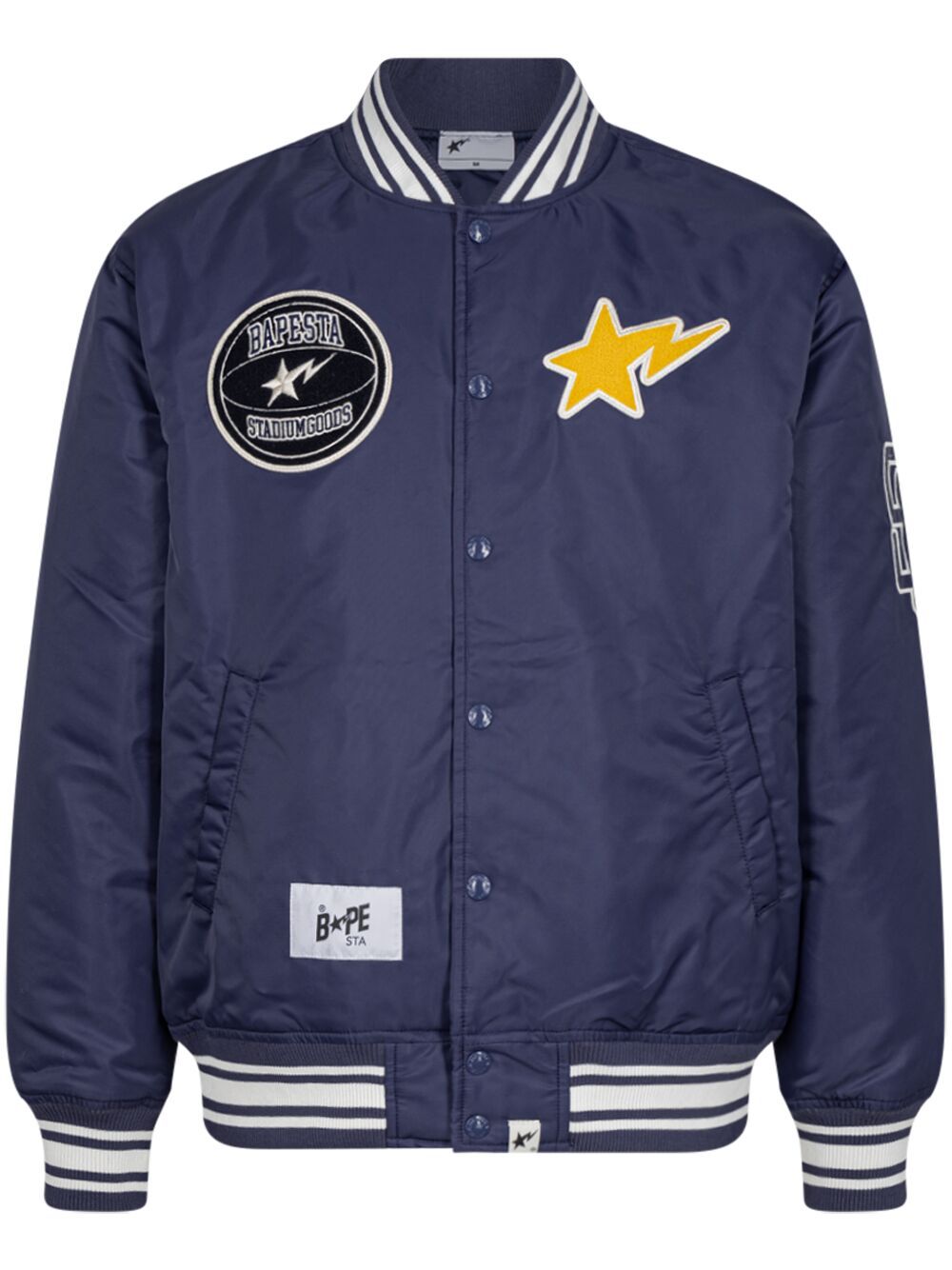 x STADIUM GOODS® "Navy/Ivory" varsity jacket