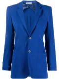 RED Valentino single-breasted fitted blazer - Blue