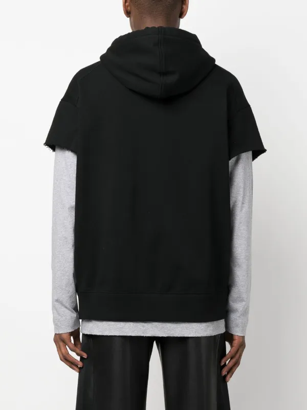 GIVENCHY レイヤードパーカー L ブラック Givenchy レイヤード パーカー | ブラック | FARFETCH JP