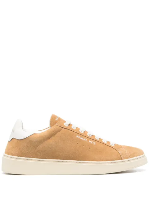 Manuel Ritz logo-print suede sneakers
