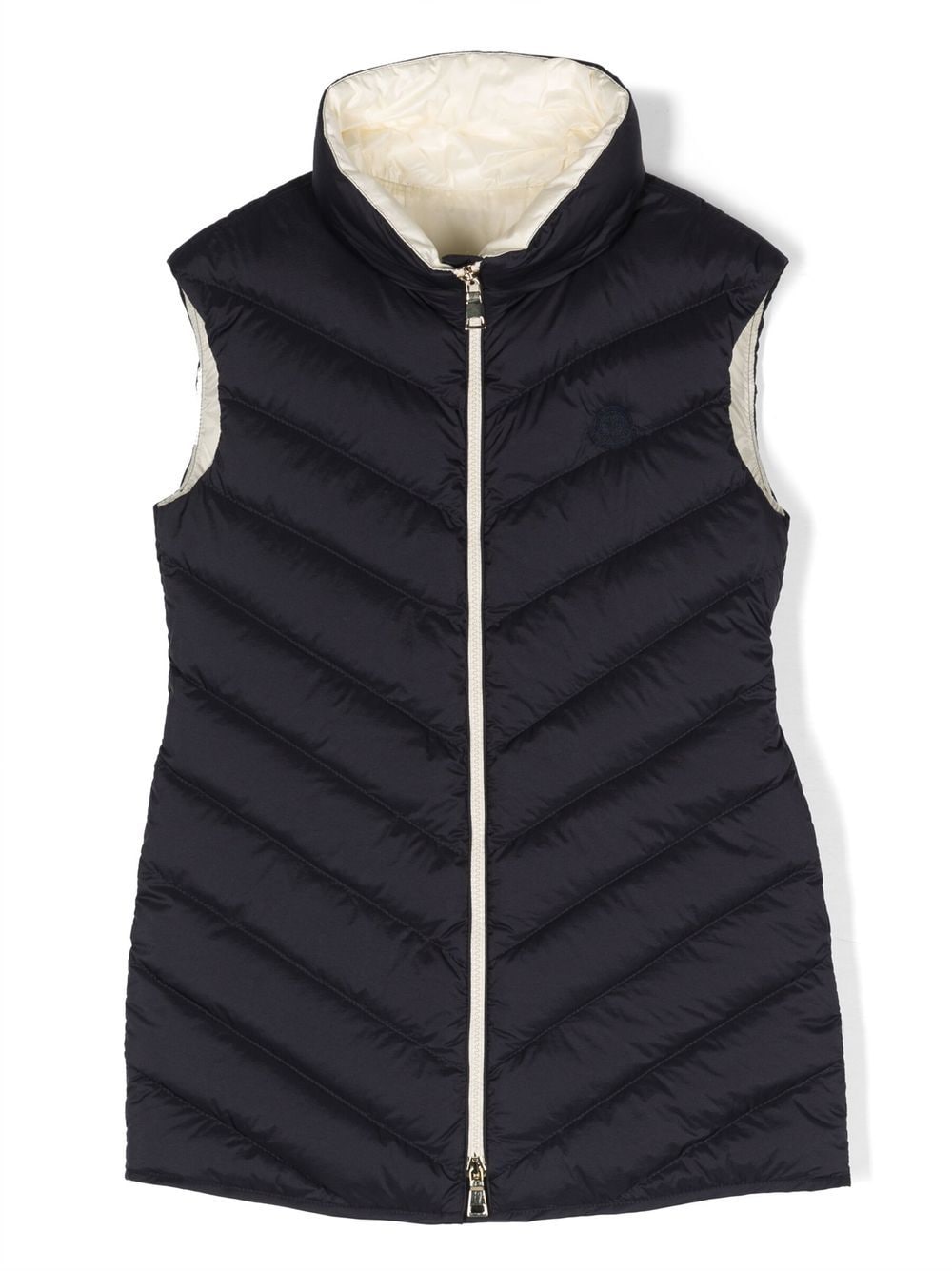 logo-patch padded gilet