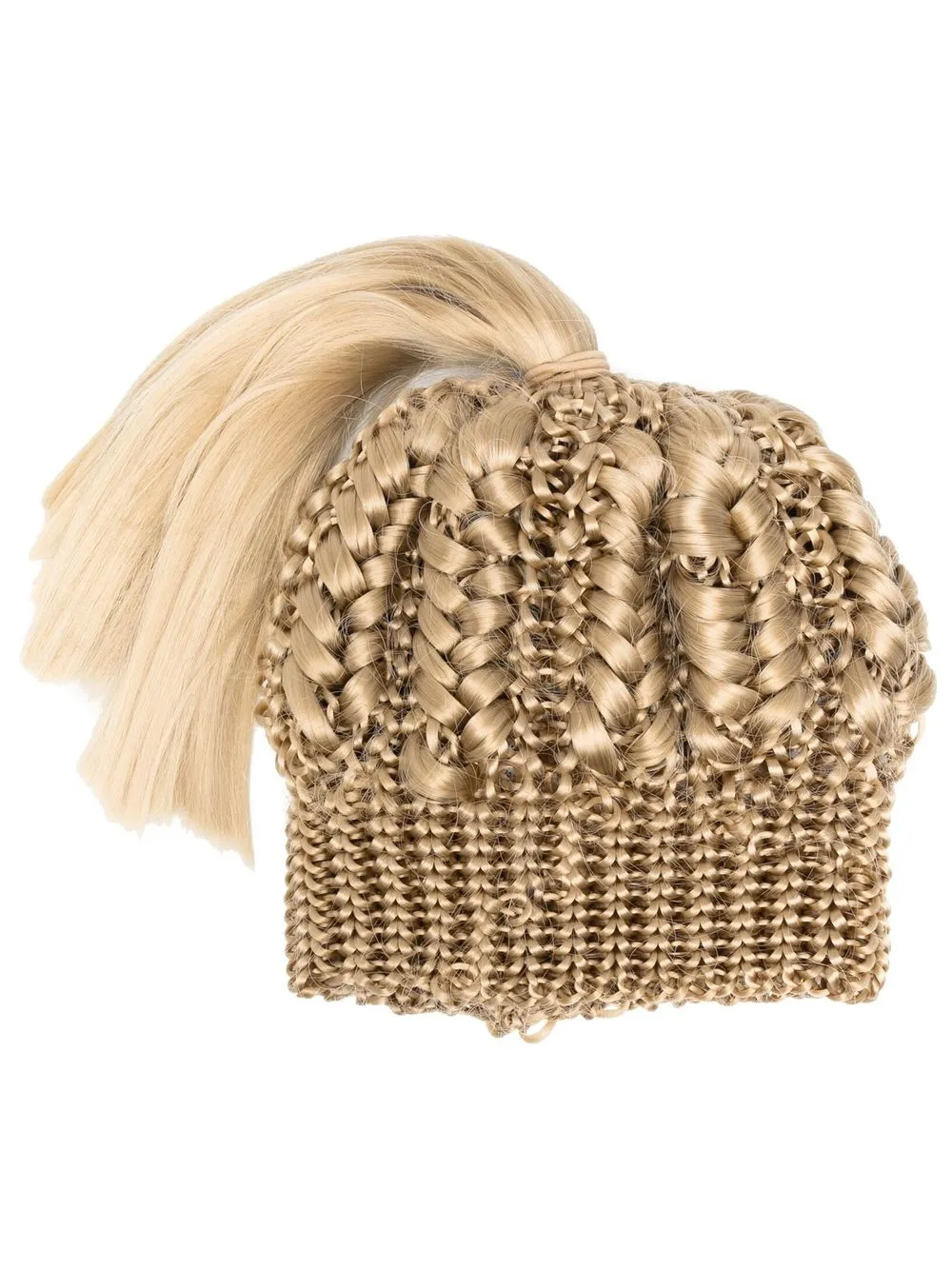 Doublet blonde wig beanie