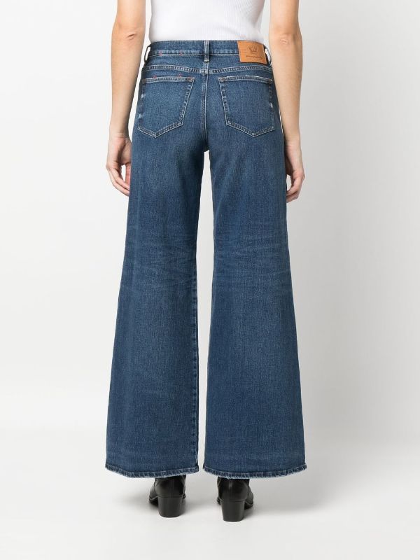 Diesel wide-leg Denim Trousers - Farfetch