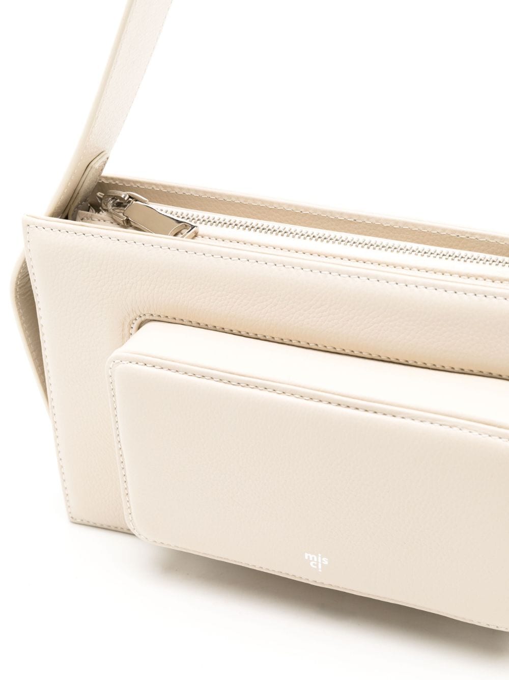 Shop Misci Cajou Rectangular-shaped Shoulder Bag In Neutrals