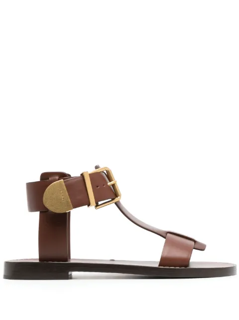 Chloé sandales en cuir Rebecca à boucles