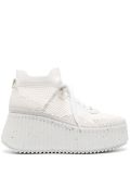 Chloé Nama platform-wedge sneakers - White