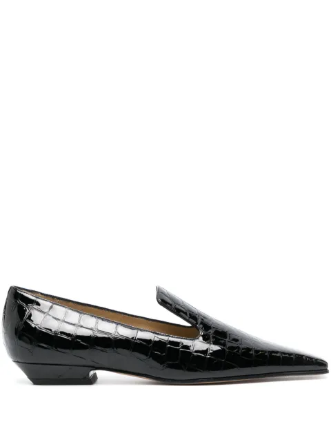 KHAITE mocasines Marfa con efecto de piel de cocodrilo