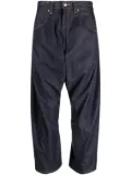 Junya Watanabe MAN drop-crotch cropped jeans - Blue