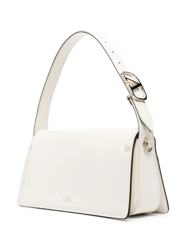 Valentino Garavani VLogo Signature Shoulder Bag | White