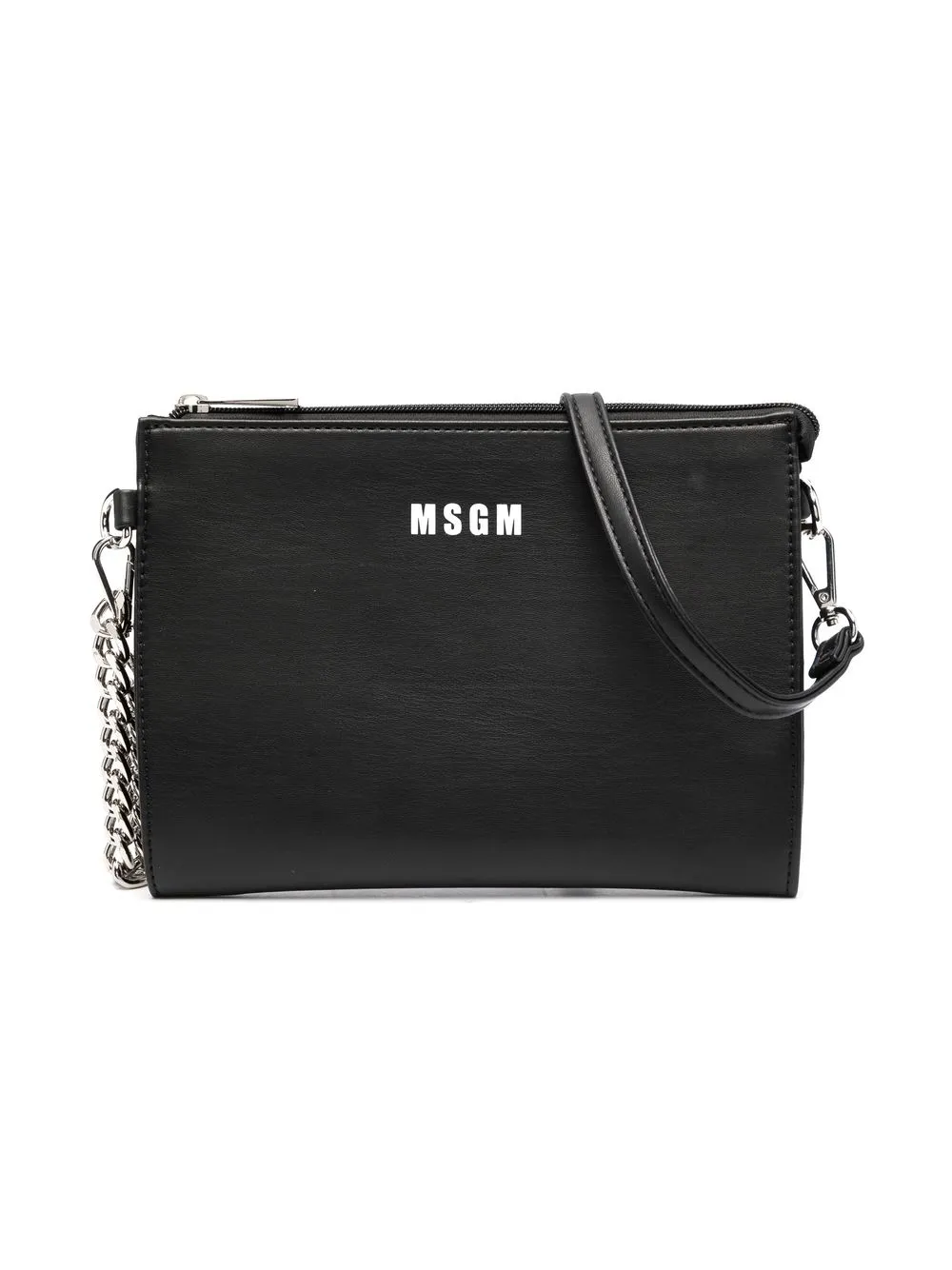 Image 1 of MSGM Kids logo-print zipped clutch
